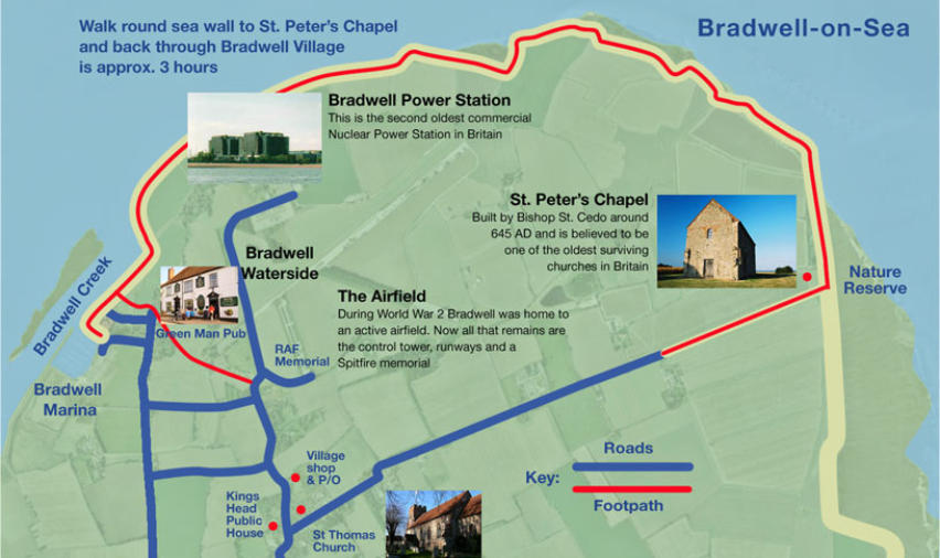 Bradwell On Sea Map Bradwell-Map